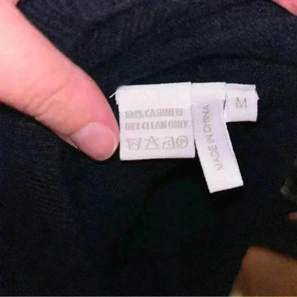 Madeline Thompson belle striped cashmere turtleneck sweater medium - Picture 5 of 5